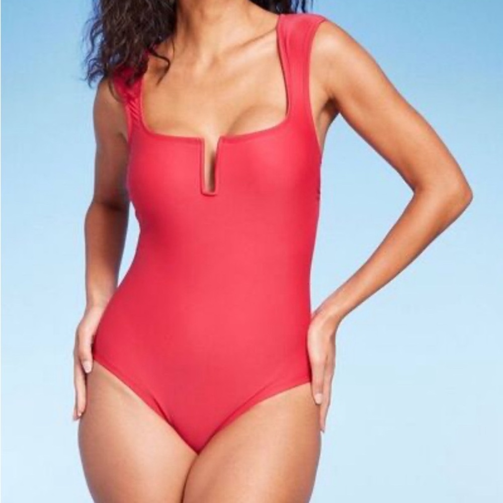 NWT Kona Sol Red One Piece Swimsuit size XS